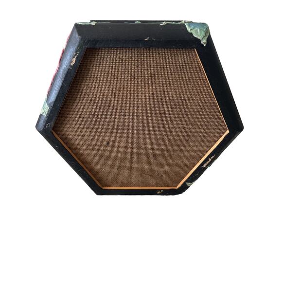 Handcrafted Vintage Keepsake Box Hand Painted /dimensional Roses Gorgeous!! - Picture 4 of 7